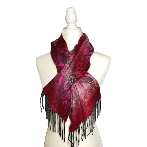COPY - Steve Madden Paisley Scarf Made in Italy 4  Ombre Colors to Choose! - Picture 8 of 11